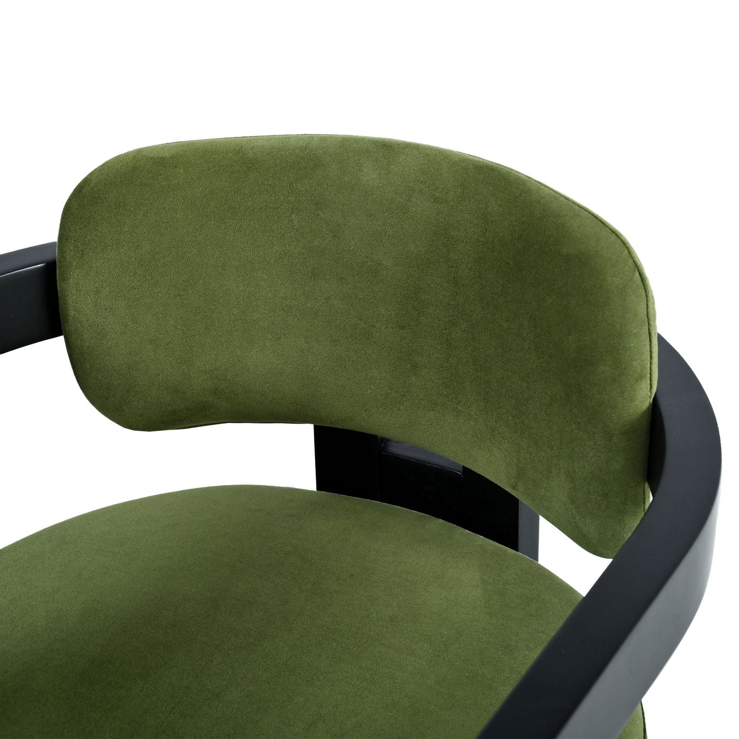 Stylish Indoor Upholstered Wood Dining Chair Set of 2