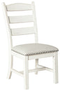 Valebeck - Dining UPH Side Chair (Set of 2) - Beige / White