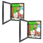 12.99x9.52in Kids Art Frame Front Opening Wooden Frame Artwork Display Storage Frame A4 Picture Frame Wall Display for Photo Art Projects Picture Chil