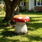13.4" Oversized Mushroom Statue Stool