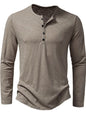 Men's Button Detail Long Sleeve T-Shirt