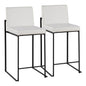 Fuji - Contemporary Modern Elegance, High Back Counter Stool