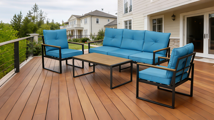 Oversized Steel Outdoor Conversation Set