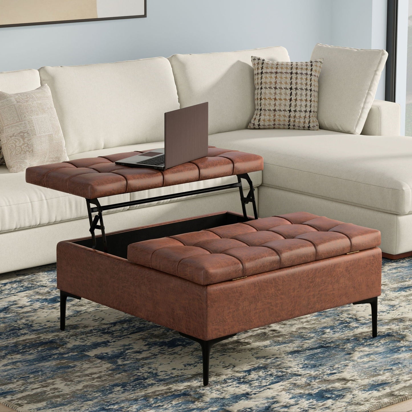 Laura - Lift Top Storage Ottoman