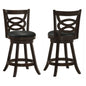 Calecita Wood Swivel Counter Stool Cappuccino (Set of 2)