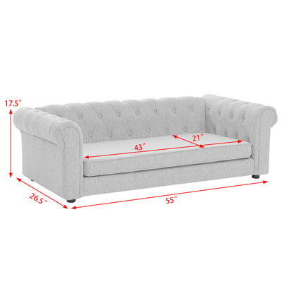 Elegant Rectangular Pet Bed for Oversized Dogs