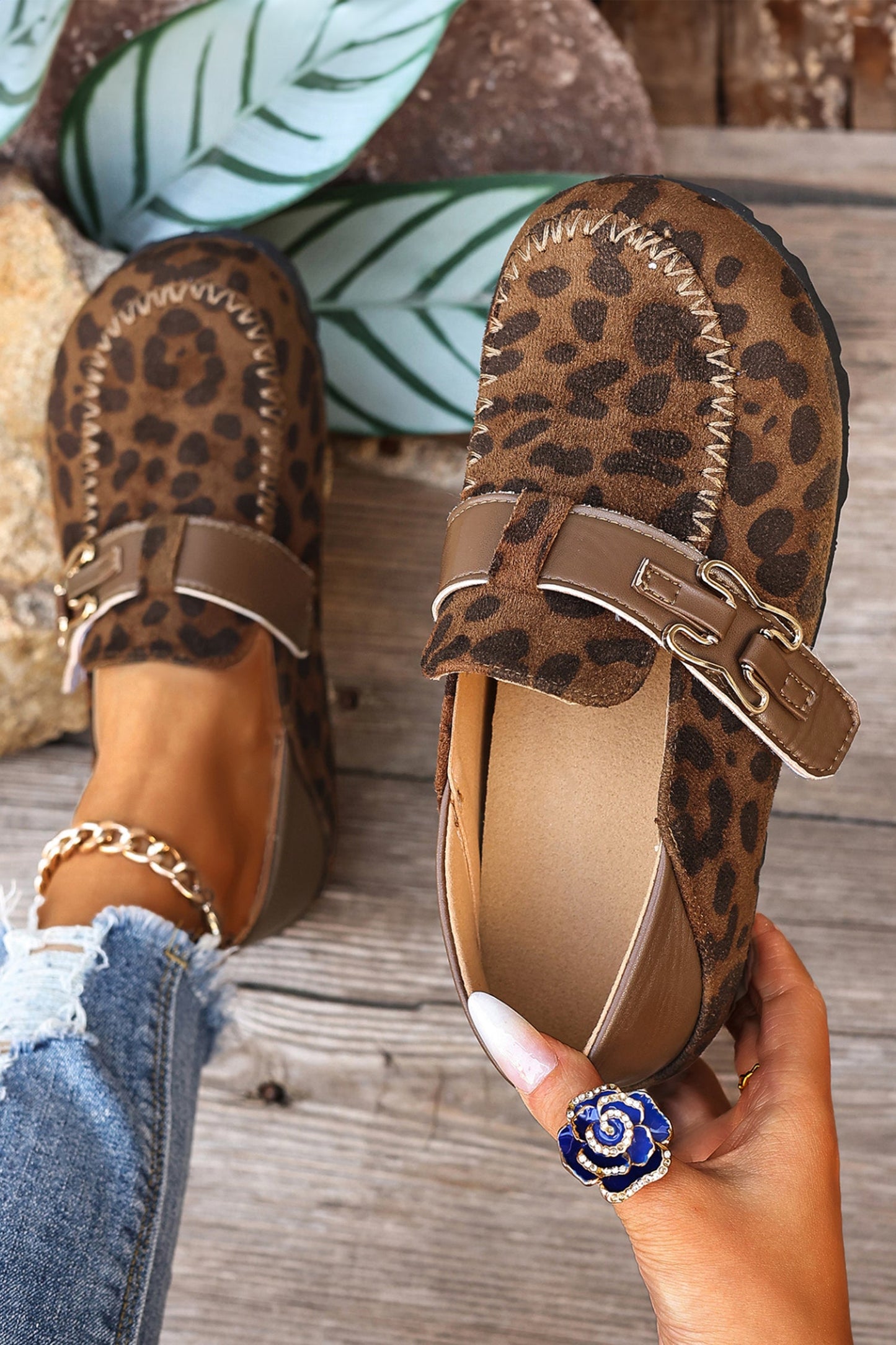 Keziah Buckle Slip On Shoes