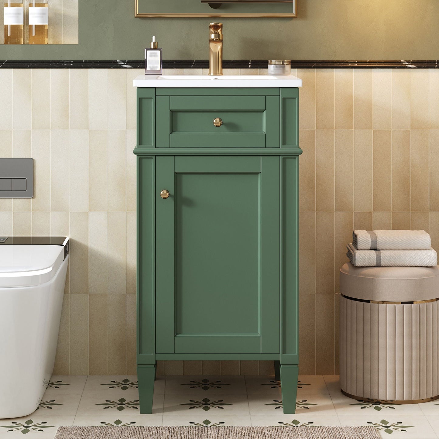 French Style Bathroom Vanity With Sink