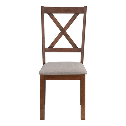 Dining Chair Side, Upholstered For Dining Room, Transitional (Set of 2)