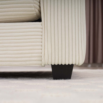 Modern Classic Fabric Single Chair Deep Seat Sofa With Pillow