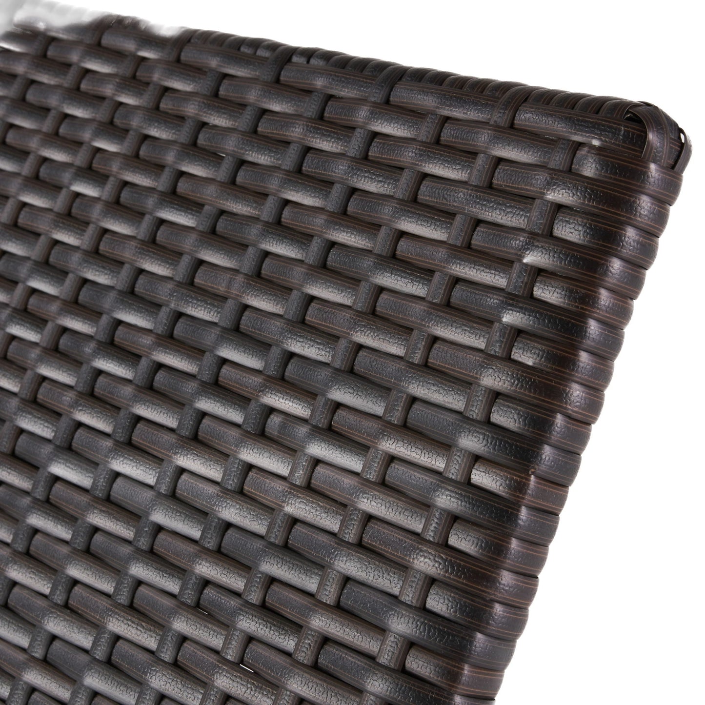 Kauai - Modern Style Wicker Chaise Lounge - Brown Multi