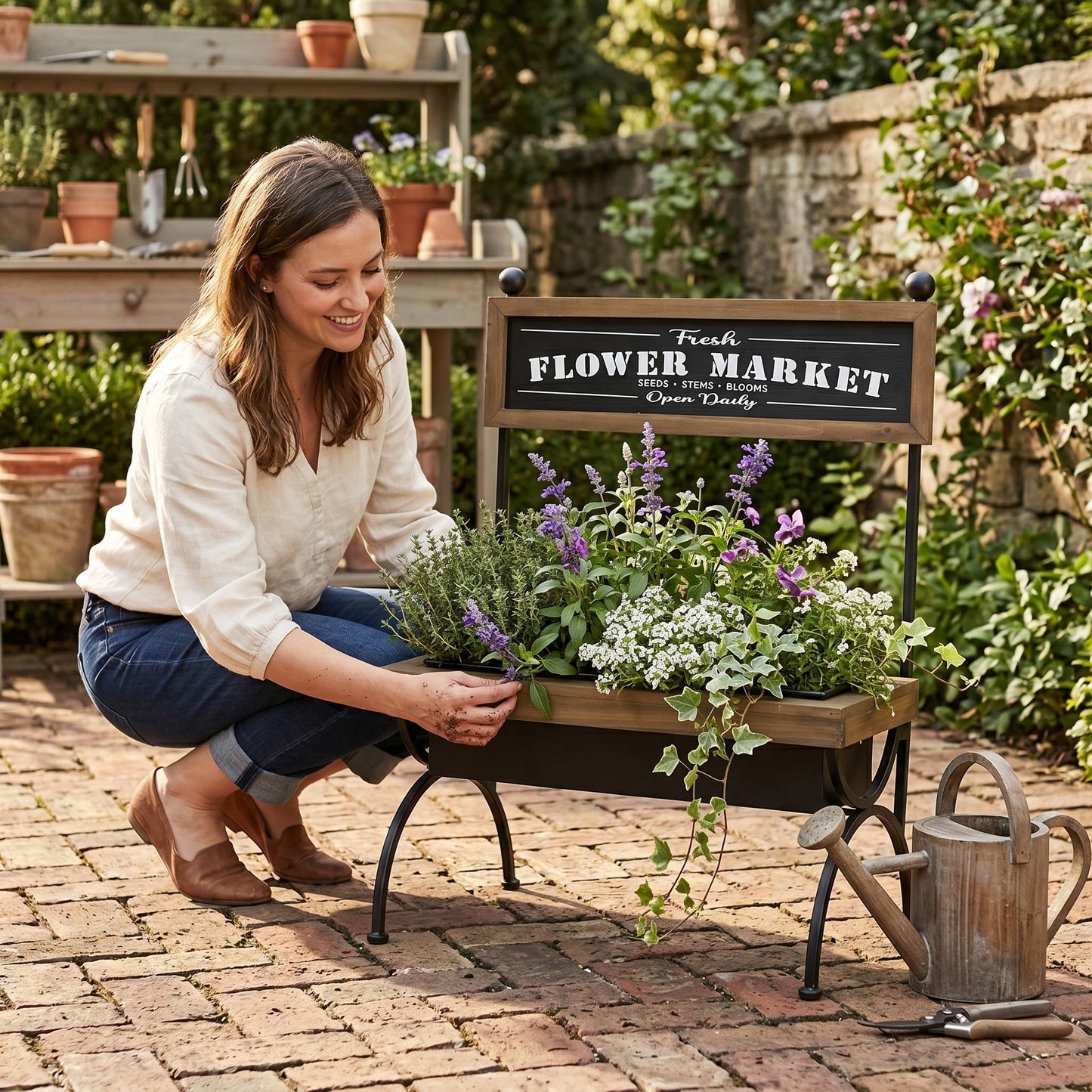 19x11x24" Rustic Planter