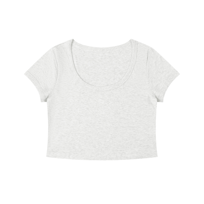 Loki & Ivy Women's Solid Color Slim Crop T-Shirt