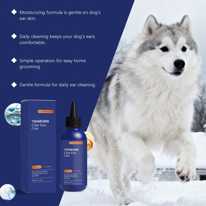 Yegbong Dog Ear Cleaner Contains Mint  For Gentle, Odor-Free Daily Care