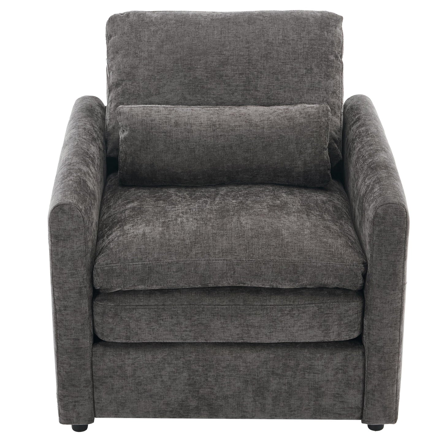 Cozy Upholstered Cushion Armchair For Living Room