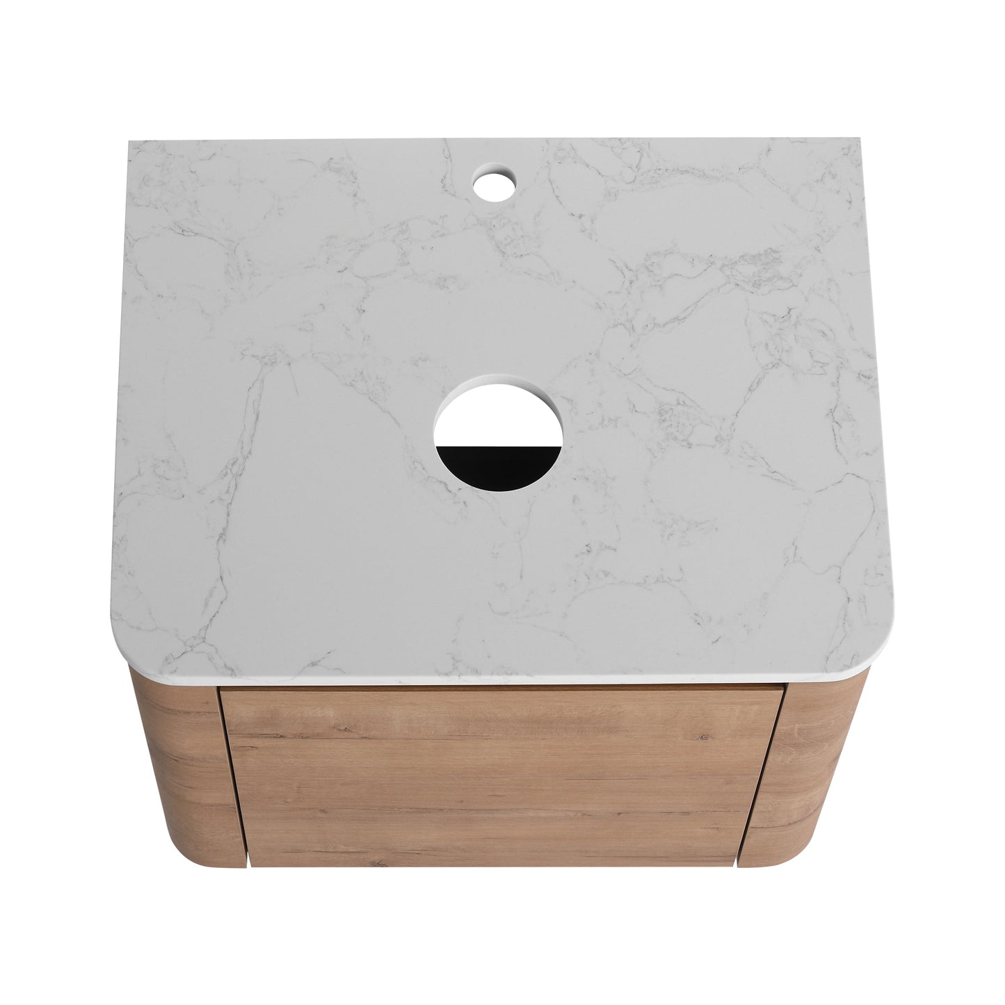 24'' Wall-Mounted Bathroom Vanity with Soft-Close Door