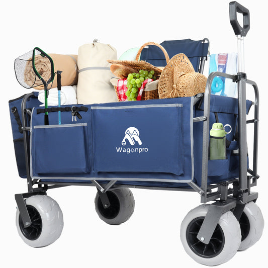 Beach Wagon with Big Wheels for Sand 500lbs Capacity