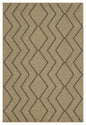 Earth GC_NTL1010 Jute/Black Indoor/Outdoor Area Rug