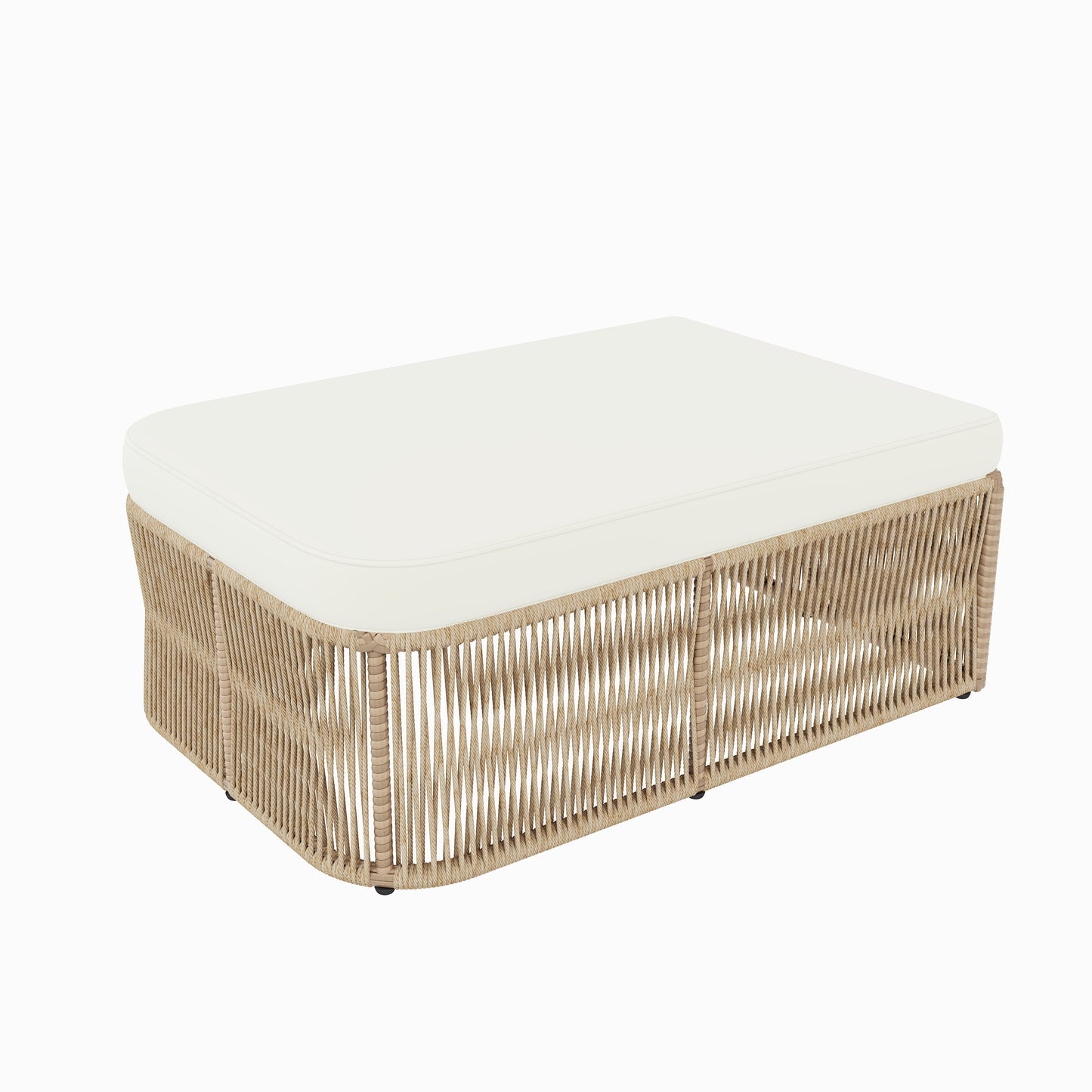 Outdoor PE Rattan Patio Furniture Set with Iron Frame