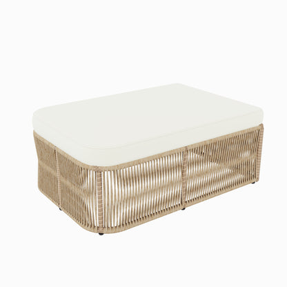 Outdoor PE Rattan Patio Furniture Set with Iron Frame