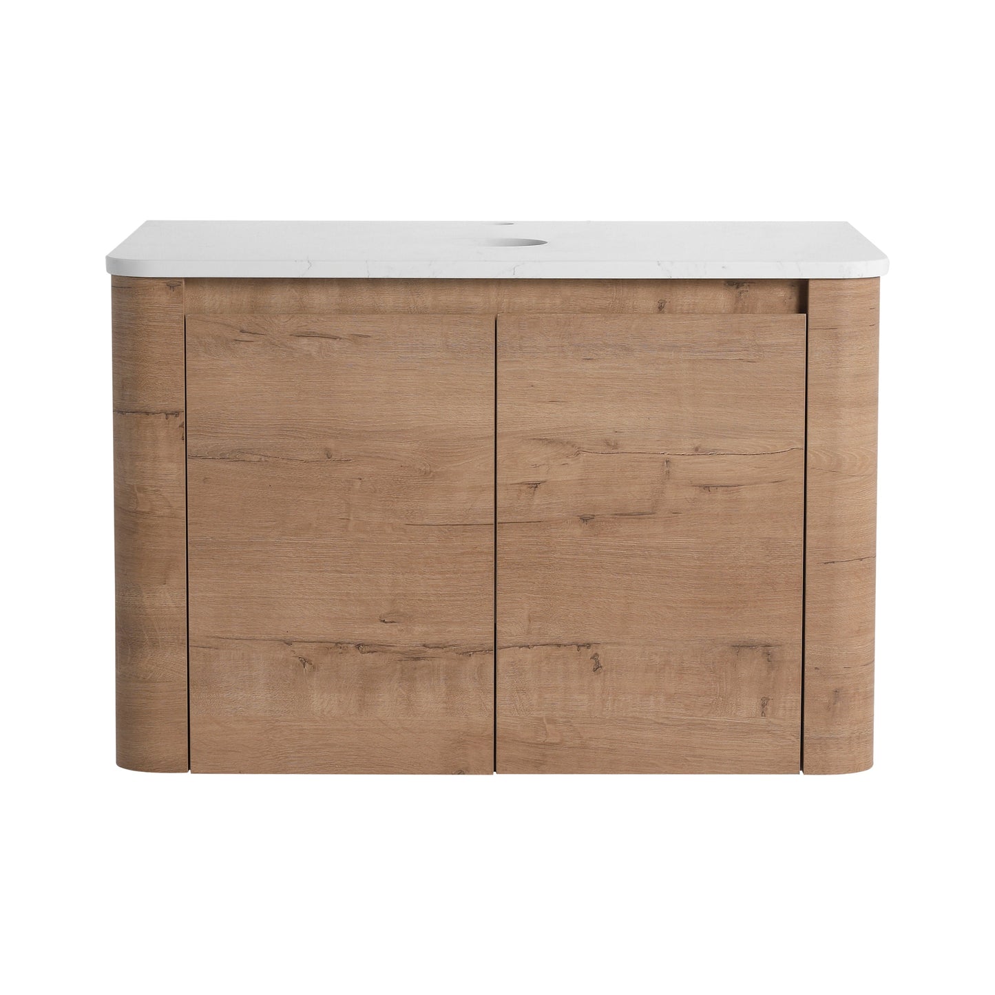 30" Wall-Mounted Bathroom Vanity with 2 Soft-Close Doors