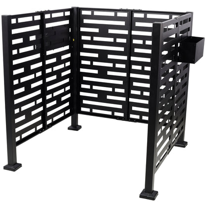 3.5x3.5FT Metal Air Conditioner Privacy Fence with Planter Boxes