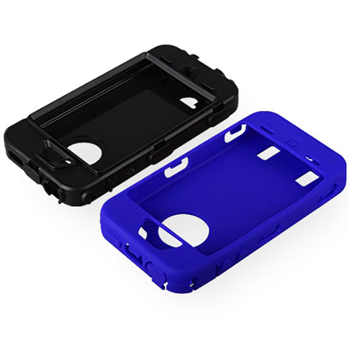 Rugged Matte Case with Pen & Screen Protector for iPhone 4/4S