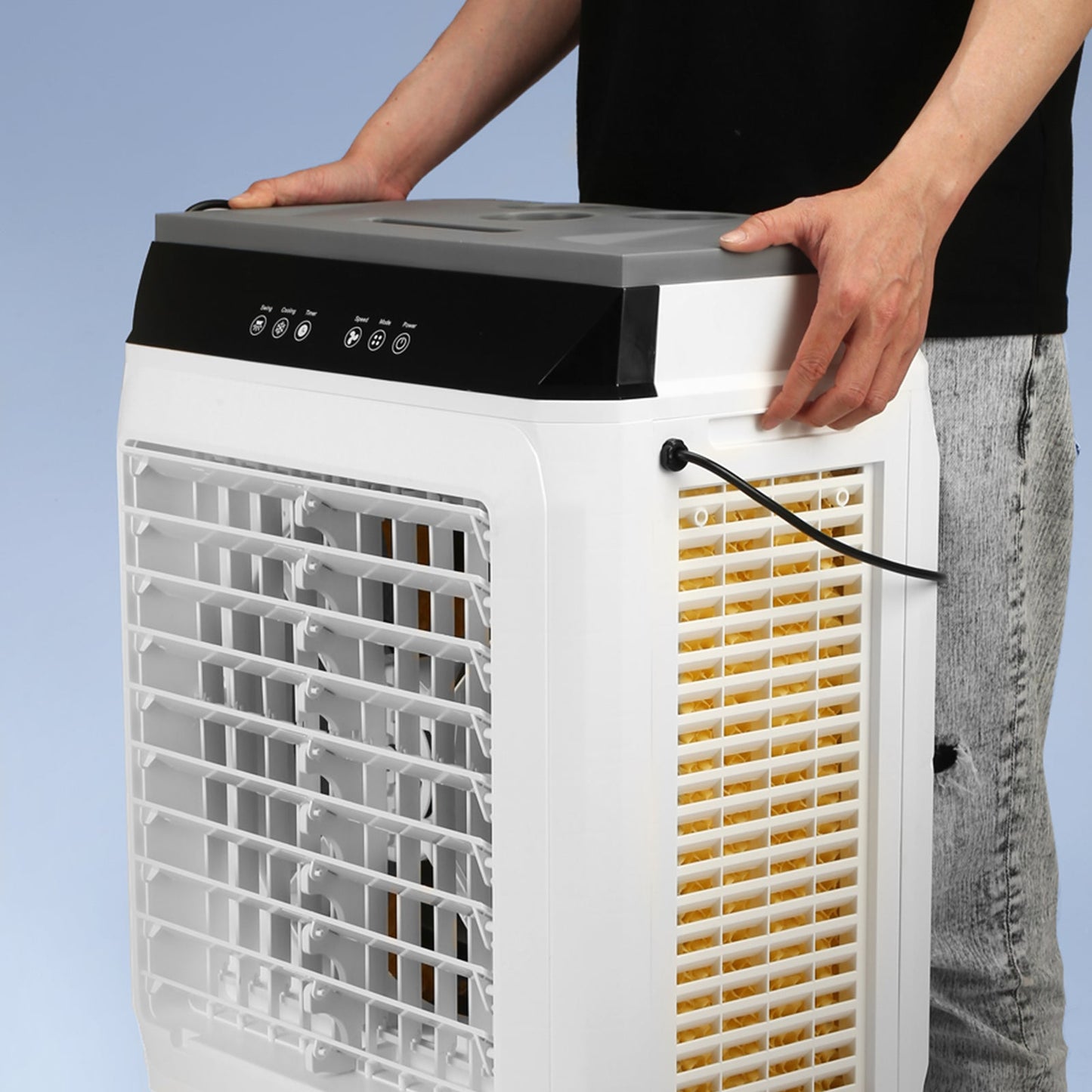 Evaporative Air Cooler with 2100 CFM and 135° Oscillation