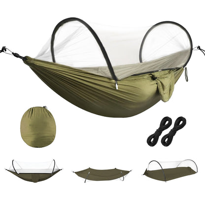 Camping Hammock with Mosquito Net - 440lbs Capacity Portable