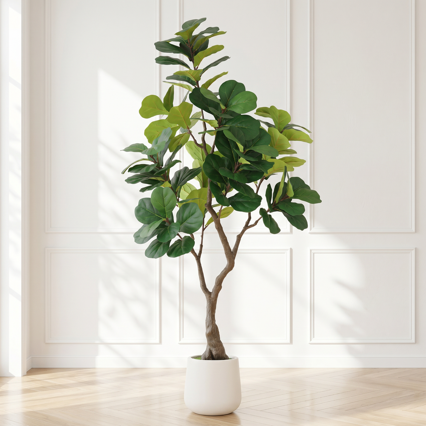 6FT Artificial Fiddle Leaf Fig Tree With Decorative Pot