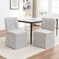 Linen Dining Chairs - Modern Fabric Side Chairs for Dining Room