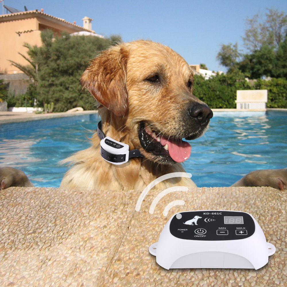 FlipStylez Black Wireless Pet Fence - 1/2 Acre Circular Boundary Electric Dog Containment System | Portable Waterproof Receiver Collar with 5 Adjustable Correction Levels