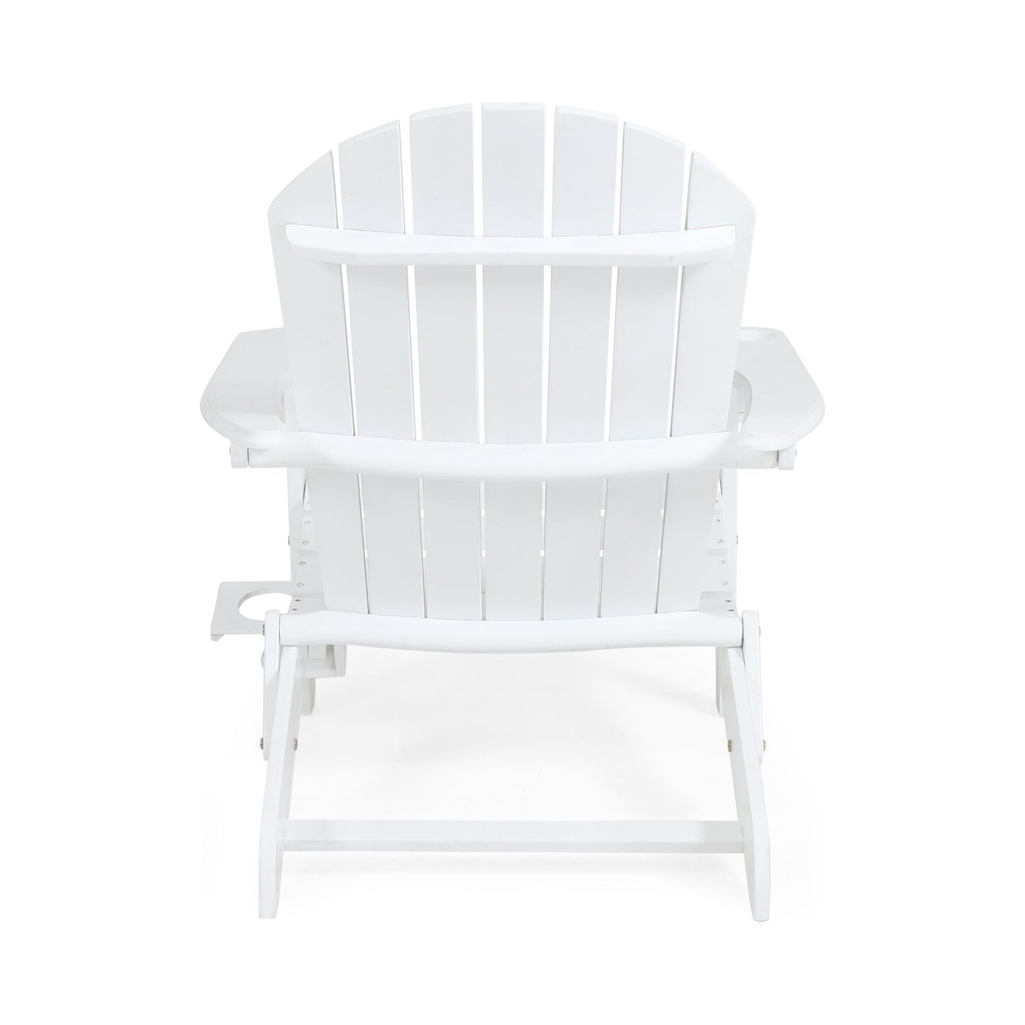 Zenithia Outdoor Foldable Adirondack Chair with 2 Cup Holders