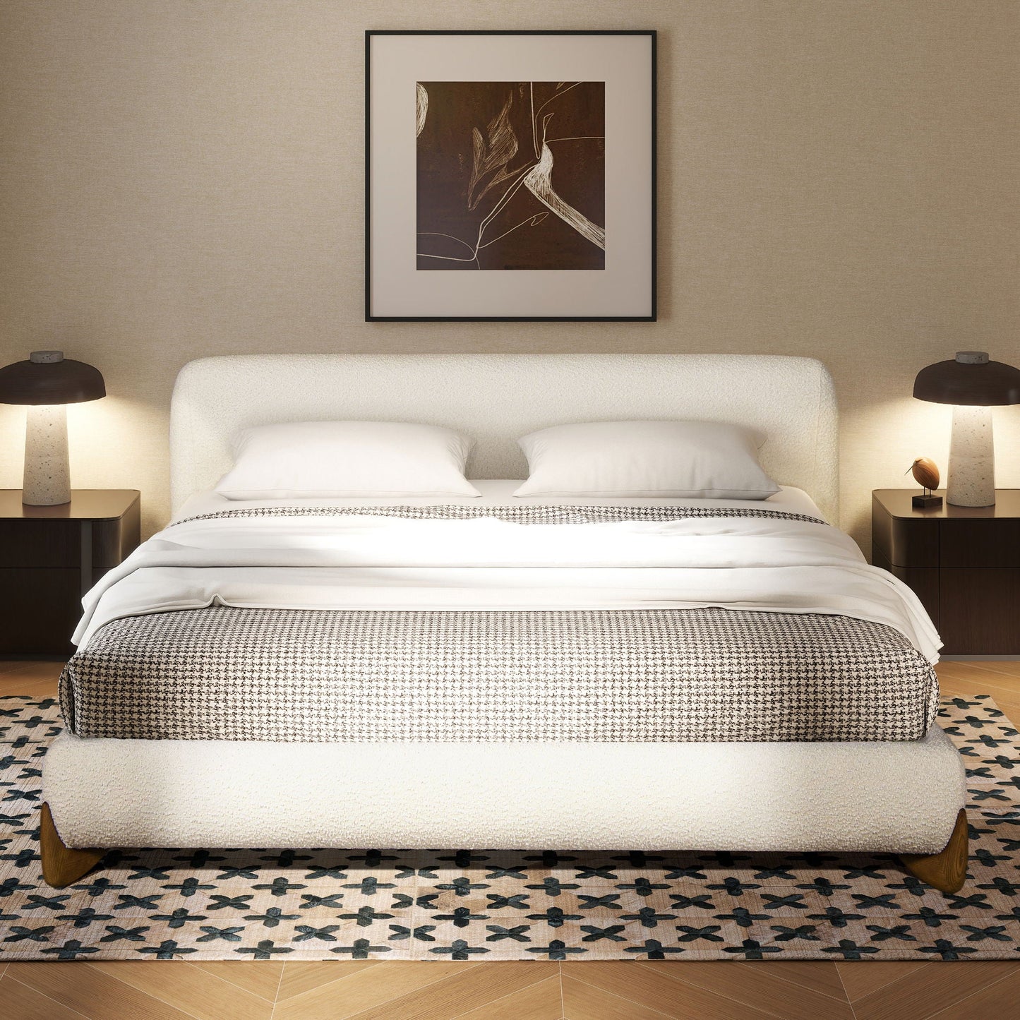 Alpine - Puffy Modern Platform Bed