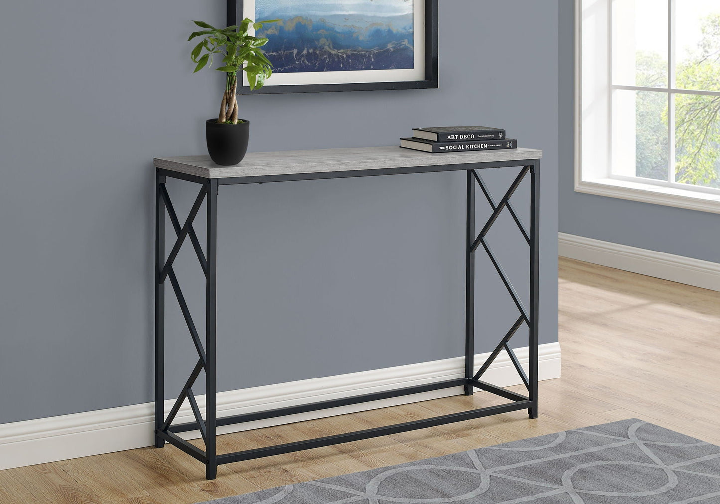 Accent Console Table for Entryway, Modern Design