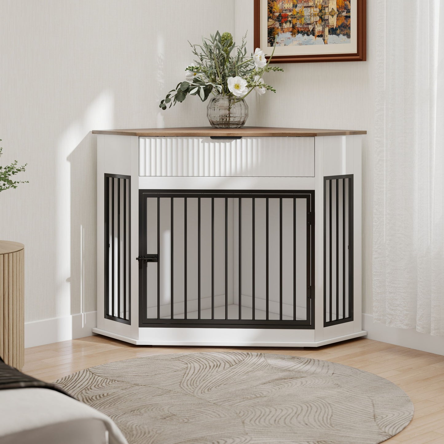 Corner Dog Crate