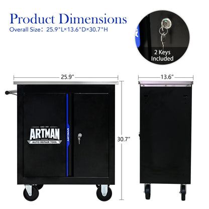 Movable Lockable Double Door Partition Storage Locker