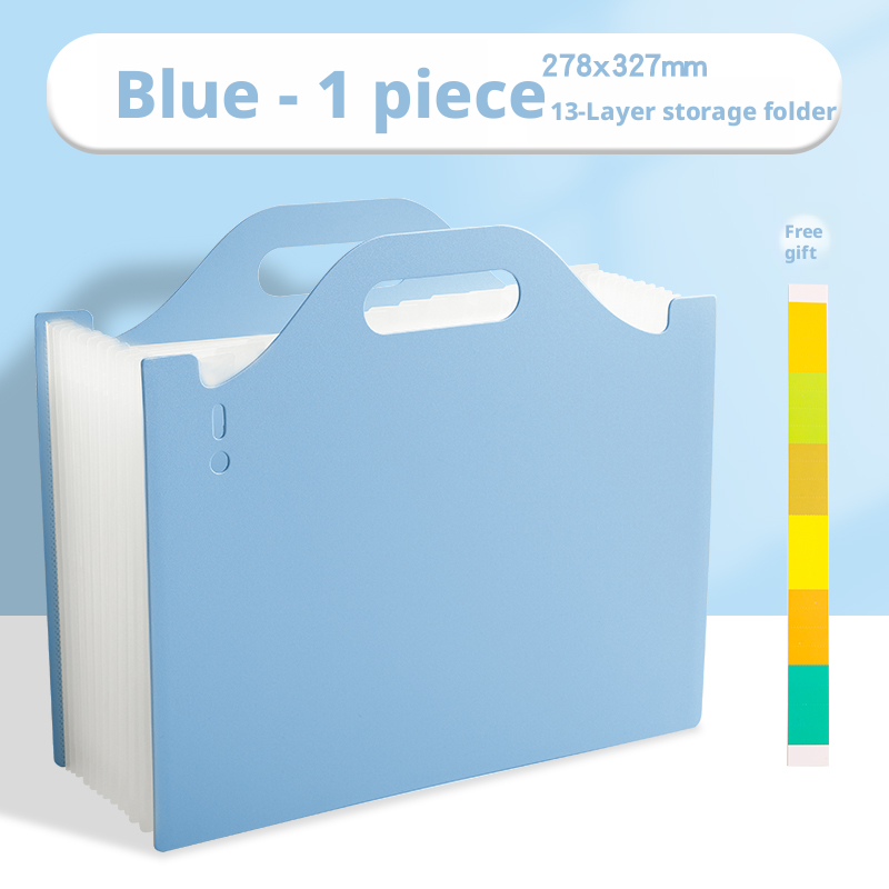 Test paper storage organ bag-standing retractable model-white-A4-1 piece