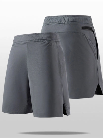 Men's Plus Size Elastic Waist Active Shorts