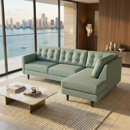 Talmadge Sectional – Made in USA, Custom Fabric Options