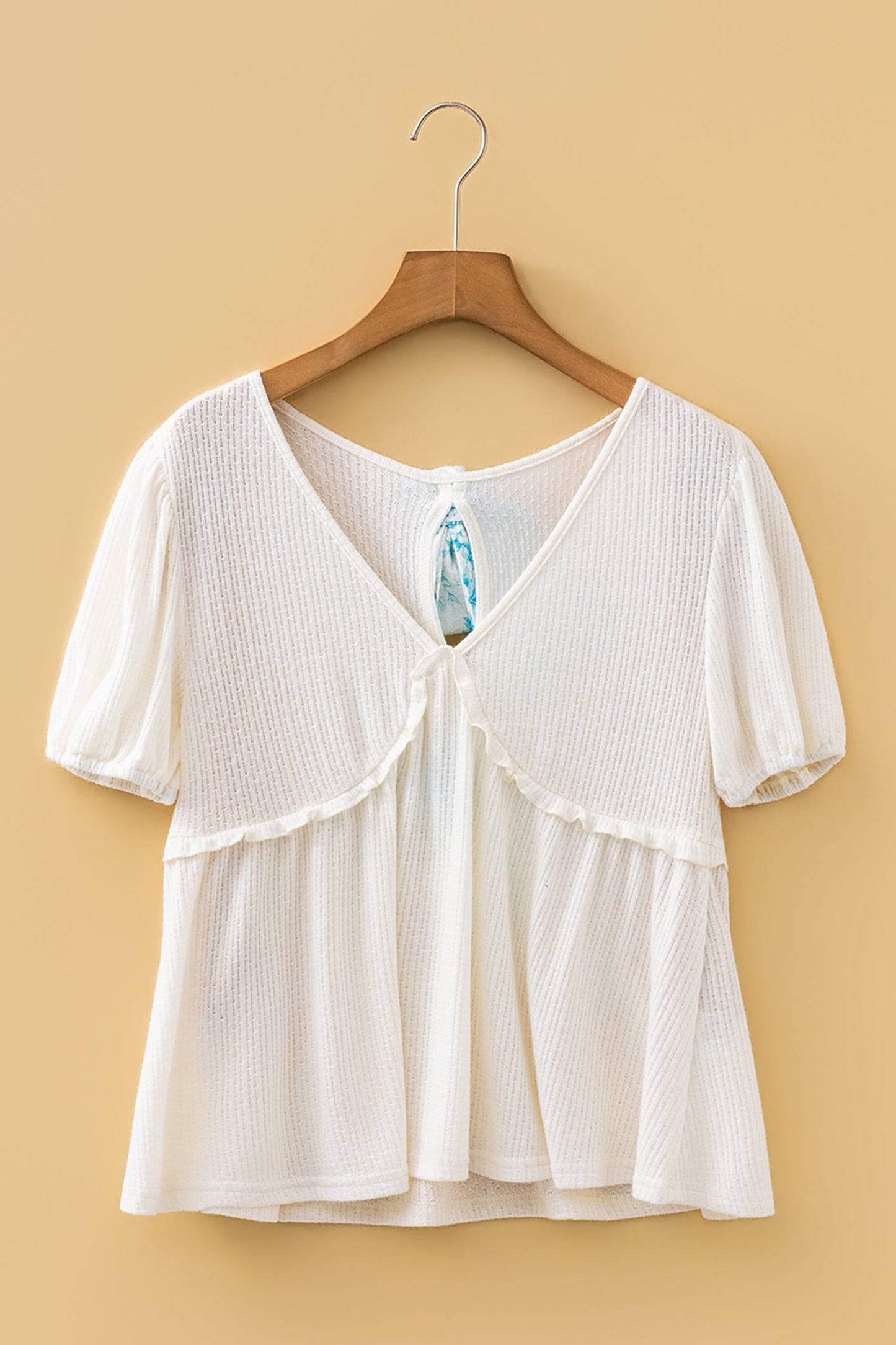 Lilliana Bubble Sleeve Peplum Top
