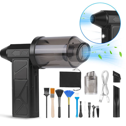 160,000RPM Air Duster – Cordless Rechargeable Blower with LED Light & 4 Speeds