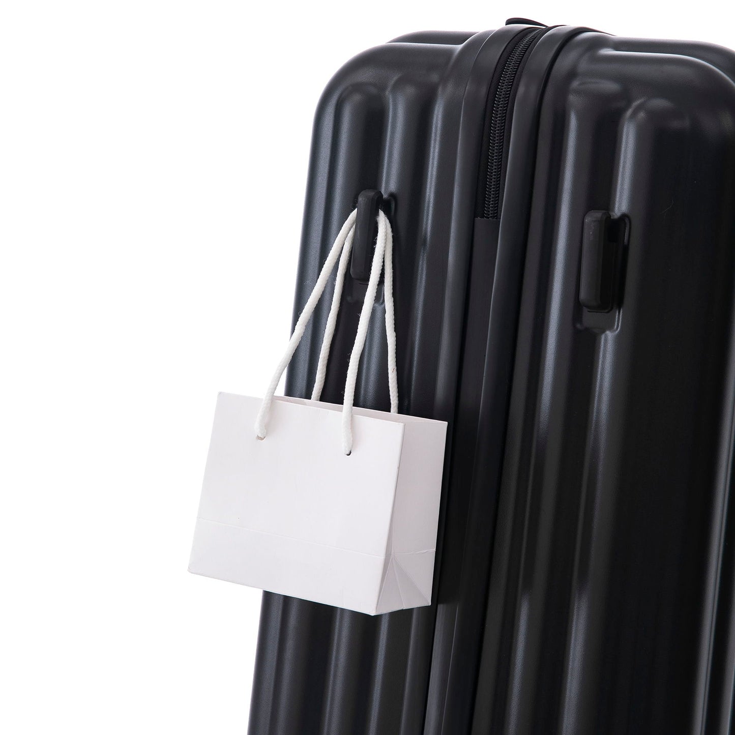 20" / 24" / 28" 3 Pieces / Set Spinner Wheel Luggage, Carry On Suitcase, With Cup Holder & USB Port & Phone Holder