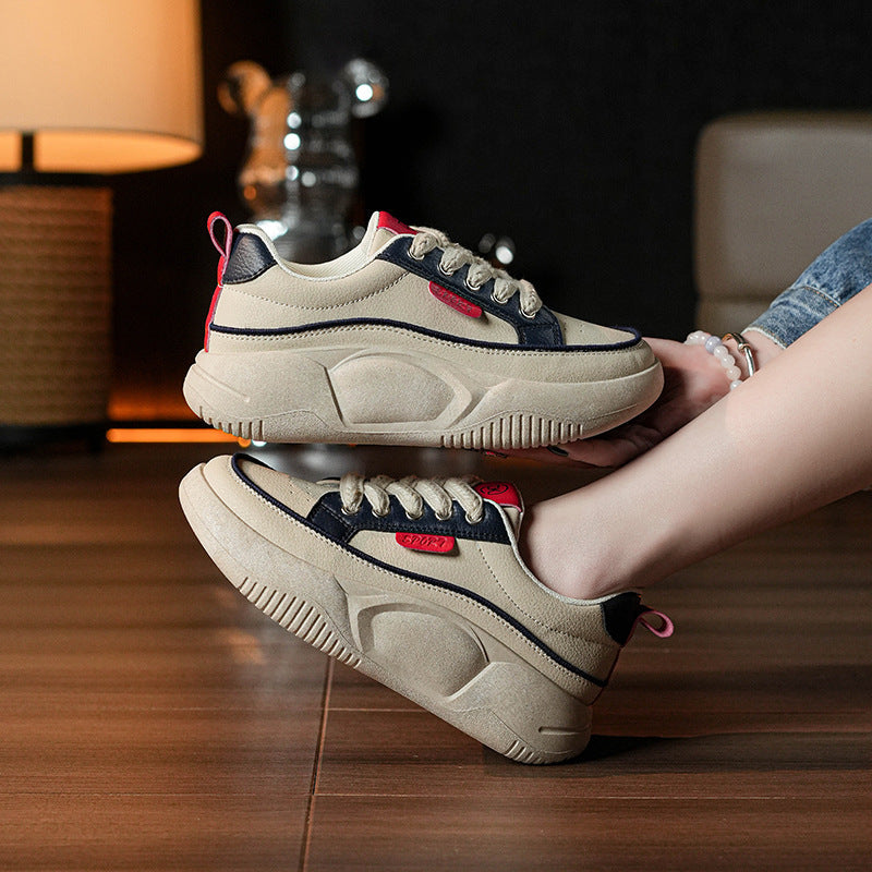Womens Versatile Round-toe Non-slip Dad Shoes