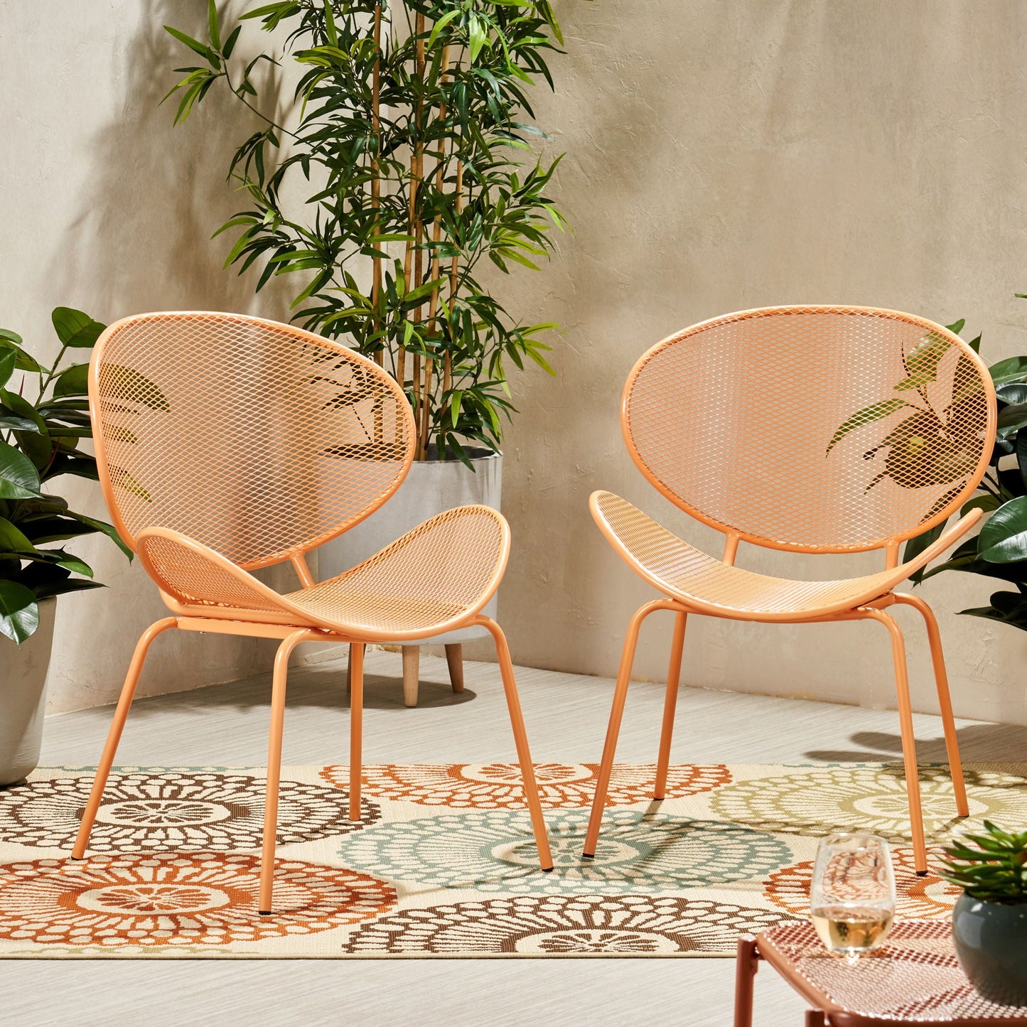 Elba Contemporary Chair Set For Outdoor Relaxation