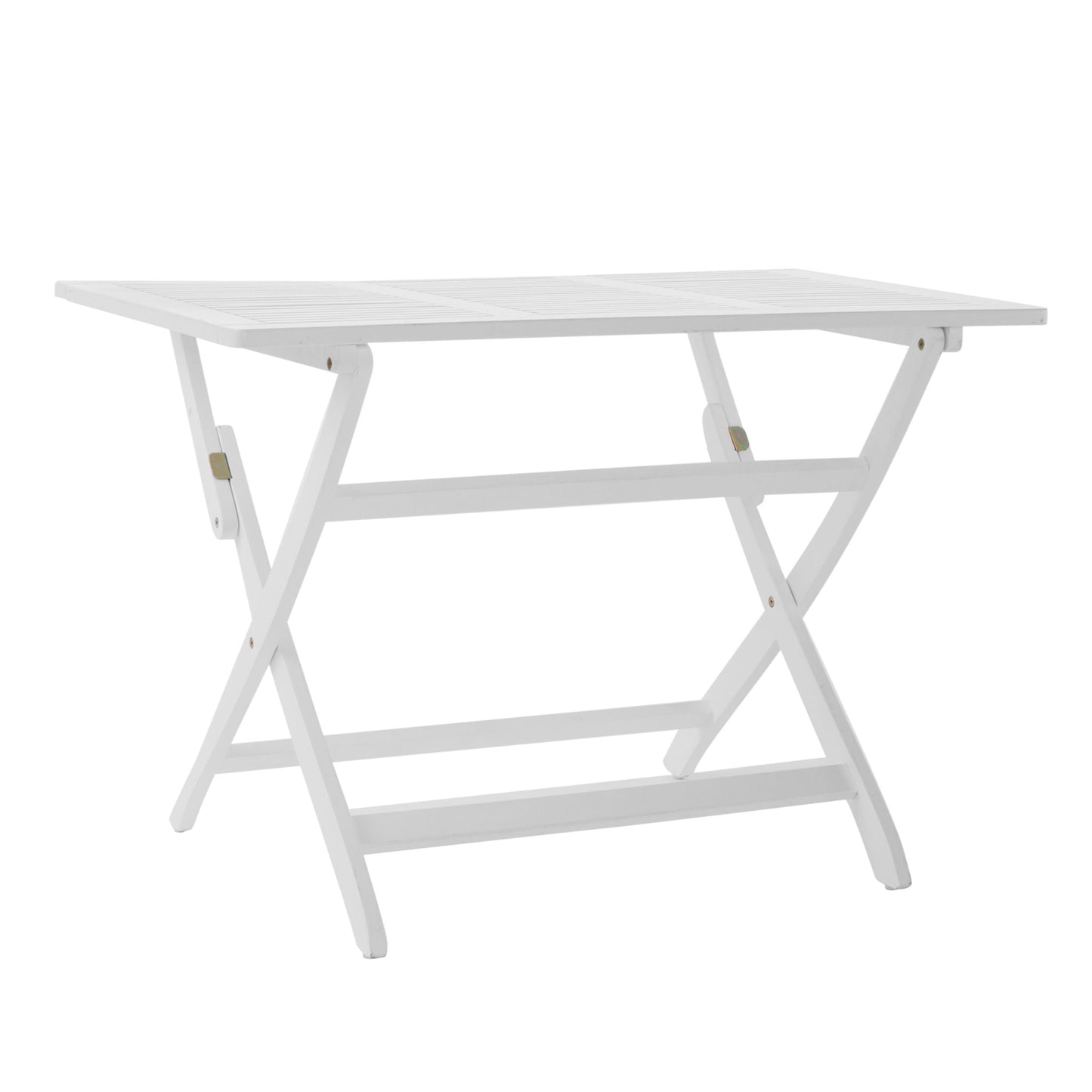 Blissique Outdoor Foldable Wood Dining Table With Slat Design