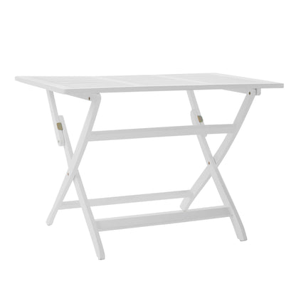 Blissique Outdoor Foldable Wood Dining Table With Slat Design