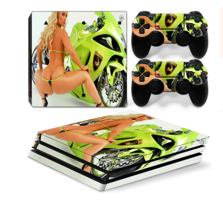PS4 Pro Anti-Scrape Geometric Pattern Sticker | Durable Protection for Gaming Console