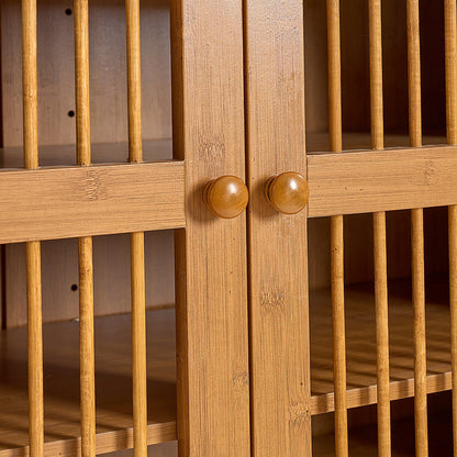Shoe Cabinet with Shutter Doors