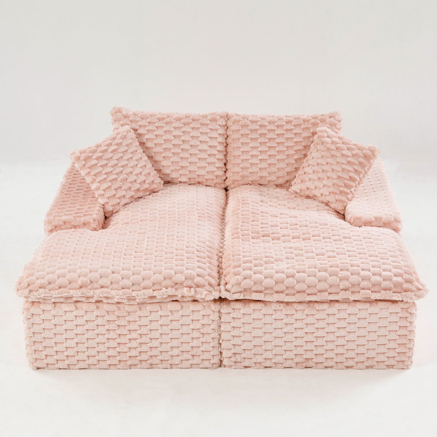 Double Chaise Lounge With Full Compressed Sponge